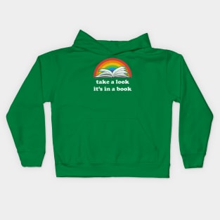 Take a Look, it's In a Book Reading Rainbow Kids Hoodie